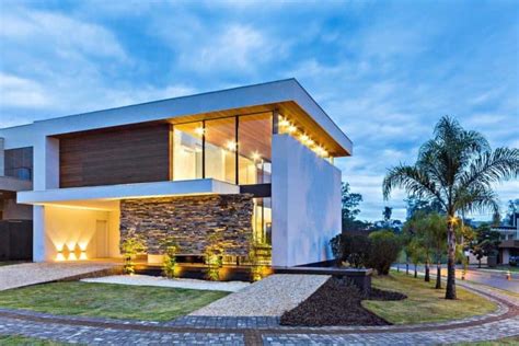 Architecturally Striking Two Story Modern Dwelling In Brazil