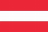 The official flag of the Austria