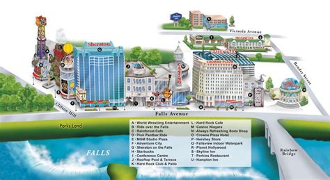 Site Map Of Falls Avenue Resort