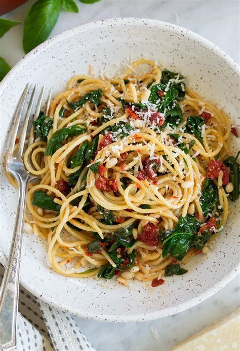 Sun Dried Tomato Pasta With Spinach Cooking Classy