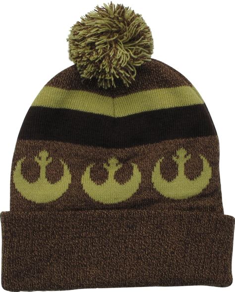 Star Wars Chewbacca Face Rebel Pom Cuff Beanie