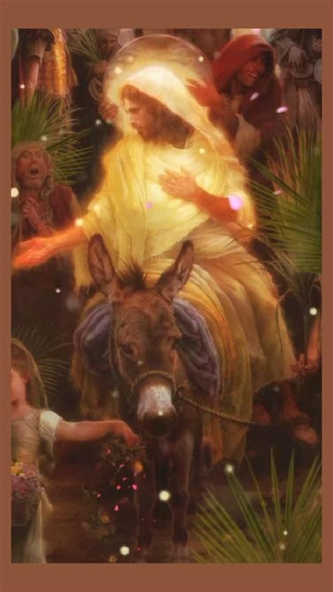 Triumphal Entry Large Art By Liz Lemon Swindle Jesus Christ Riding On A