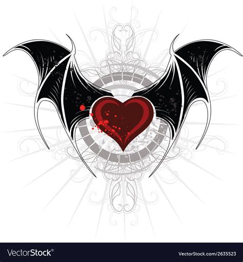 Vampire Heart Royalty Free Vector Image Vectorstock