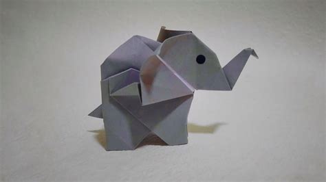 Easy Origami Elephant Designed By Fumiaki K 086 20 June 2020 Youtube