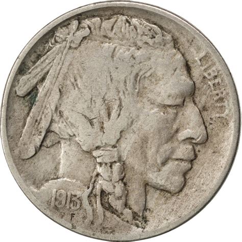 Five Cents 1913 Buffalo Nickel Coin From United States Online Coin Club