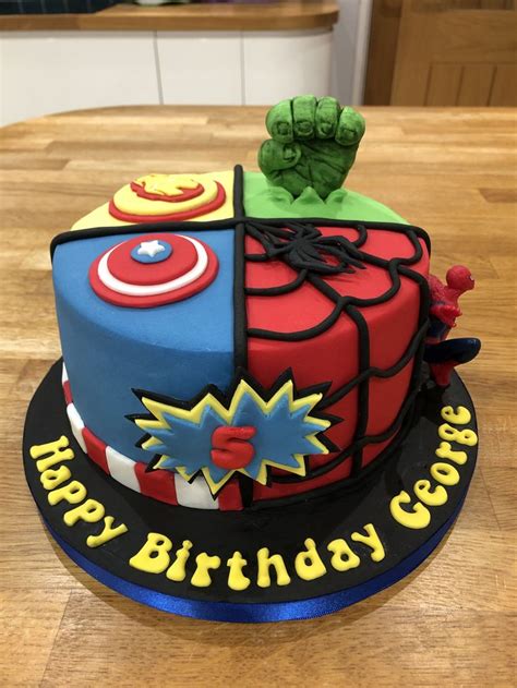 Avengers Birthday Cake Easy And Fun Marvel Themed Cake
