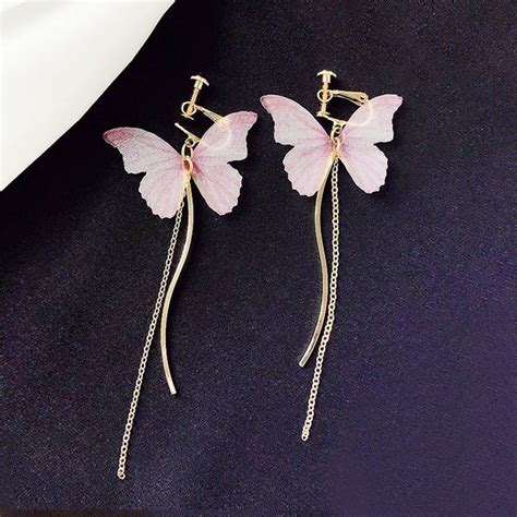Aliexpress Com Buy Temperament Ethereal Butterfly Dangle Earrings