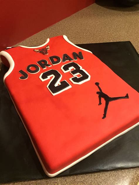 Chicago Bulls Jordan Jersey Cake Basketball Themed Birthday Party Sports Themed Party