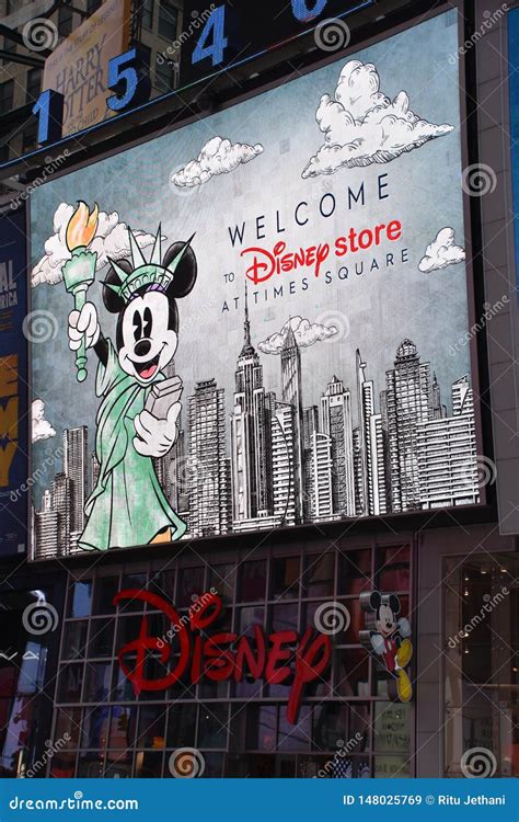 The Disney Store At Times Square In Manhattan New York Editorial Stock