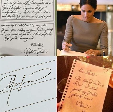 Meghan Markles Handwriting Beautiful Calligraphy Prince Harry And Megan Kate And Meghan