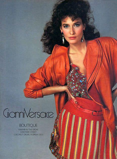 Versace Spring 1982 Ad With Images Fashion 80s Fashion Versace