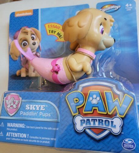 Spin Master Swimways Paw Patrol Skye Mermaid Paddlin Pups Dog Bath