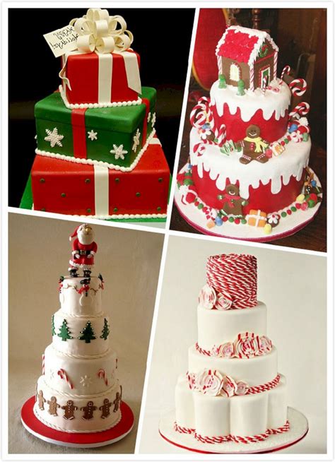 Nice 35 Best Christmas Wedding Cakes Decorations 35