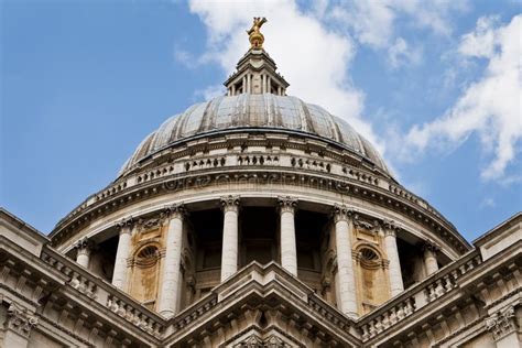 The Dome Of St Paul S Cathedral London England Stock Image Image