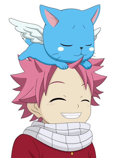 Natsu And Happy By Panzoom On Deviantart Японские иллюстрации Фейри