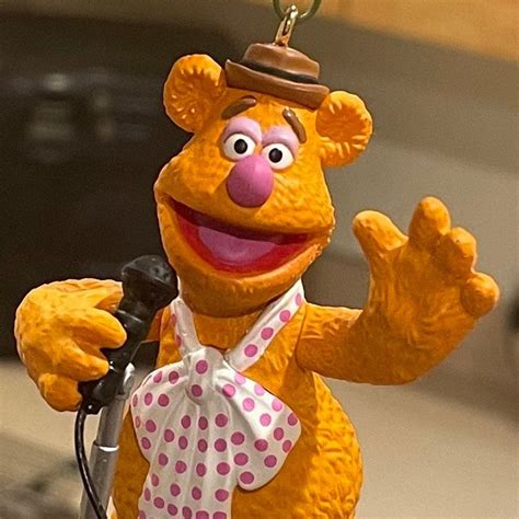 Fozzie Bear 2000s Muppets Musical Keepsake Christmas Ornament By
