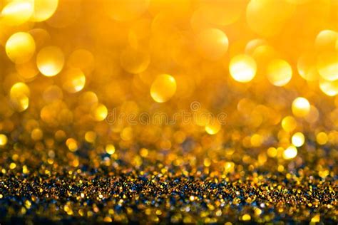 Glitter Gold Lights Grunge Background Glitter Defocused Abstract