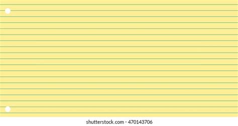 Vektor Stok Notebook Paper Background Yellow Lined Paper Tanpa Royalti