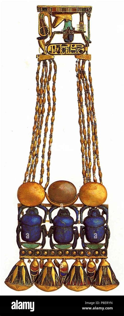 Pectoral Of Kheper Scarab From Tutankhamuns Tomb Museum The Egyptian