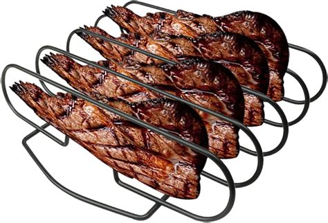 Non Stick Rib Rack Stainless Steel Roasting Stand Large