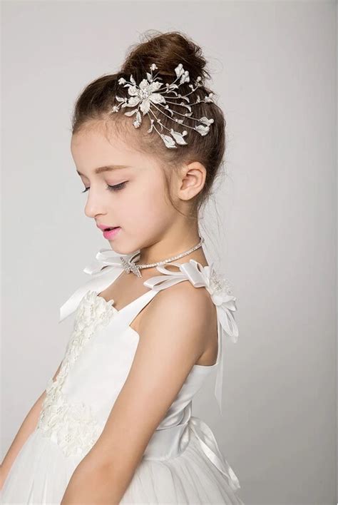 Buy Fashion Women Girls Hair Accessories Crystal Flower Bridal Flower Girls