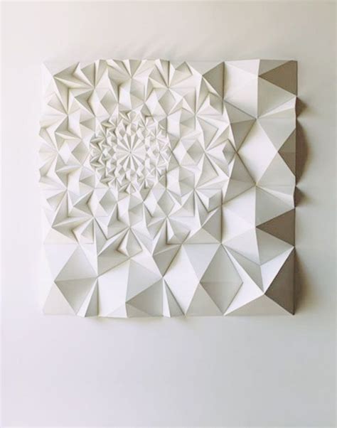 Matt Shlian Kirigami Geometric Sculpture Sculpture Art Paper
