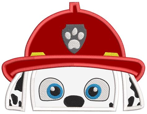 Paw Patrol Marshall Face Svg