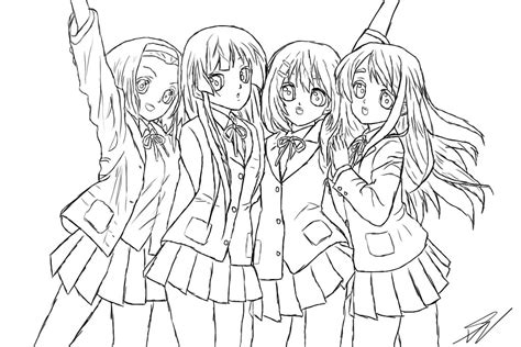 Anime best friends group drawings sketch coloring page. Best Friends Forever Drawings at PaintingValley.com | Explore collection of Best Friends Forever ...