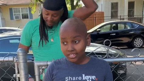 Dad Shaves Head In Support Of Daughter Fighting Cancer