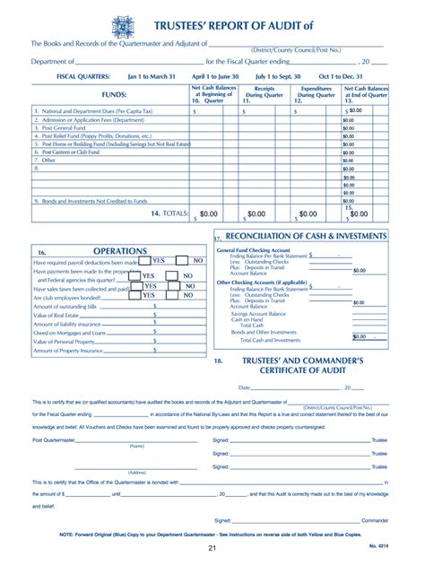 Vfw Audit Form Fill Out And Sign Online Dochub