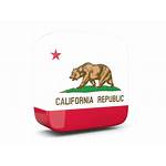 California Icon Square Flag Glossy 3d Px