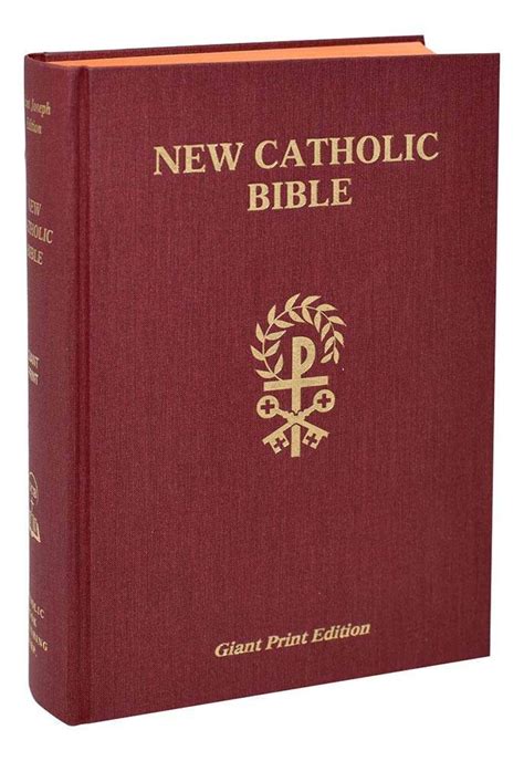 Saint Joseph New Catholic Bible Giant Print Red