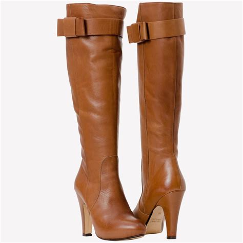Tall Tan Boots With Heels For Women Marion Beige Tan Tall Leather
