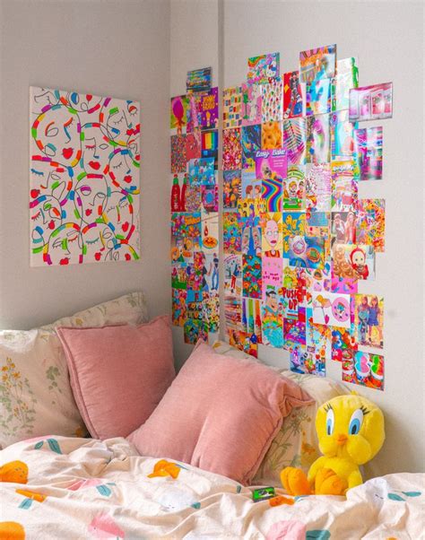 Kidcore Aesthetic Wall Collage Kit Indie Room Decor Y2k Wall Decor