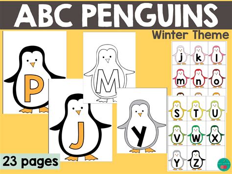 Penguin Letters By Teach Simple