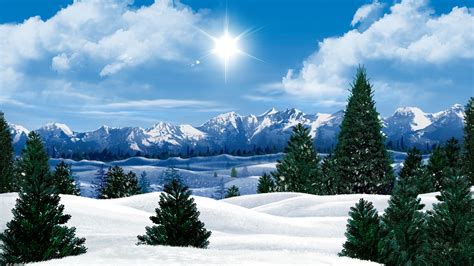 Winter Nature Snow Beautiful Lovely Landscape Landscapes Wallpaper 1920x1080 562830
