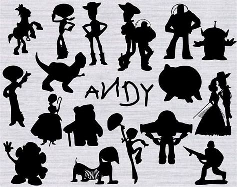 Toy Story Svg Bundle Toy Story Clipart Toy Story Silhouette Silhouette