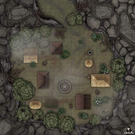 Crater Village ⋆ Angela Maps Free Static And Animated Battle Maps