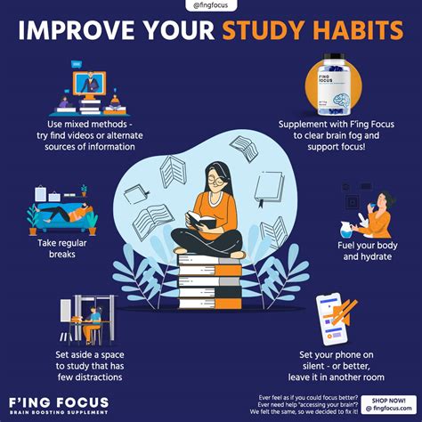 Tips To Improve Your Study Habits Fing Focus Brain Boosting