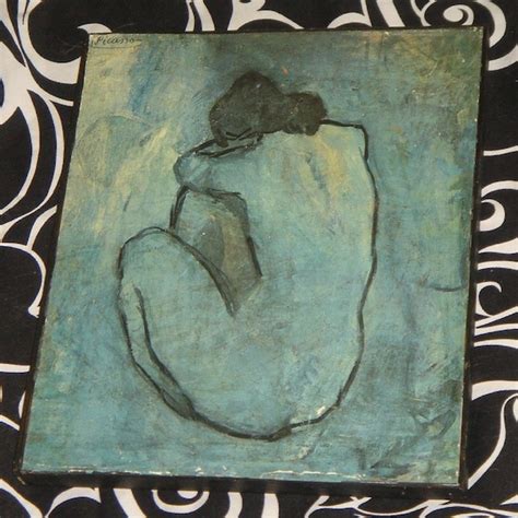 Vintage S Framed Picasso Print Blue Nude By Cammoo