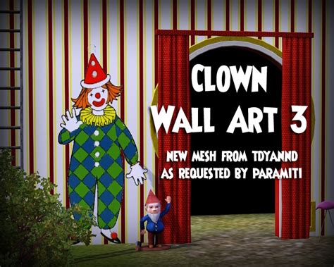 The Sims Resource Clown Wall Art 4