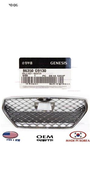 Genesis G70 Grille 86350 G9730 Oem 19 2019 For Sale Online Ebay