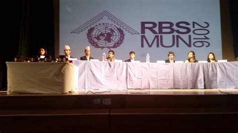 Rbs Mun 2016 Secretary General Rajshree Upadhya Opening Speech Youtube