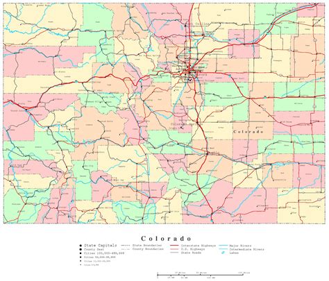Colorado Road Maps And Travel Information Download Free Colorado