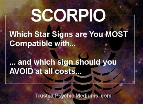 Scorpio Dates Which Star Sign Is Scorpio Most Compatible With