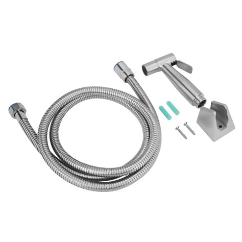 Pcs Set Handheld Stainless Steel Bidet Spray Douche Hose Holder Set