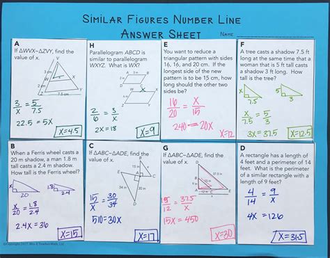 Similar Polygons INB Pages | Mrs. E Teaches Math