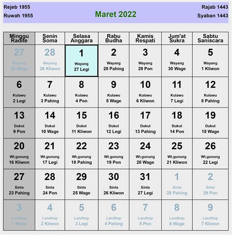 15 Kalender Jawa 2022 Download References Kelompok Belajar