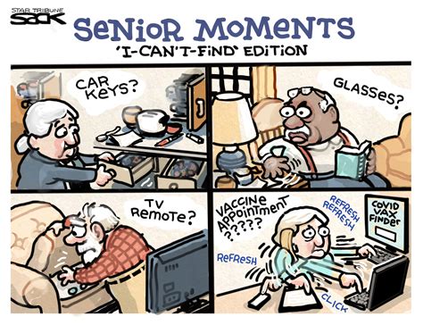 Sack Cartoon Senior Moments