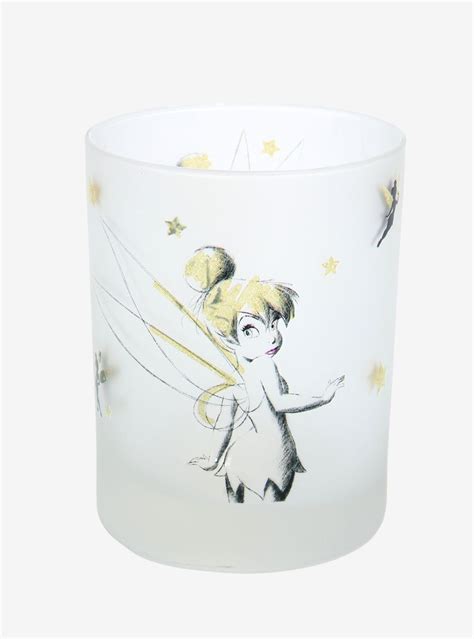 Disney Peter Pan Tinker Bell Sketch Glass Boxlunch Exclusive